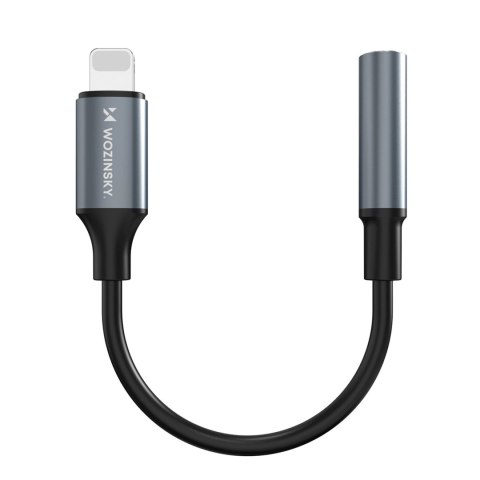 Adapter Wozinsky WALJ-01 Lightning - mini jack 3,5mm - czarny