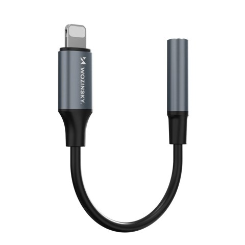 Adapter Wozinsky WALJ-01 Lightning - mini jack 3,5mm - czarny