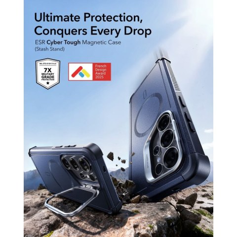 ESR CYBER TOUGH KICKSTAND MAGSAFE GALAXY S26 ULTRA BLUE