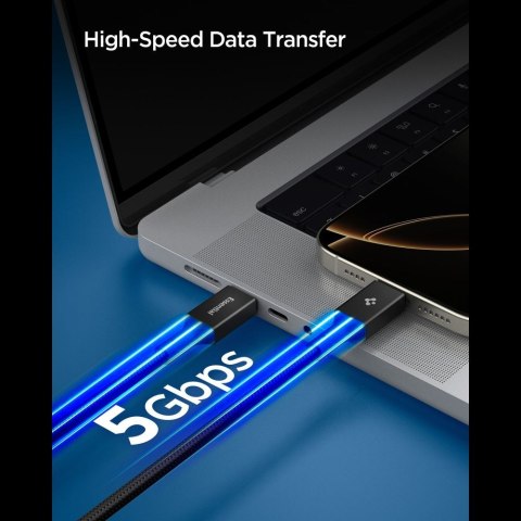 SPIGEN EB10015CC ESSENTIAL TYPE-C CABLE 100W 150CM BLACK