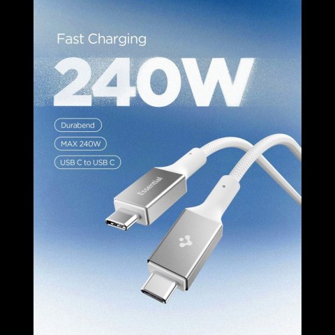 SPIGEN EB24015CC ESSENTIAL TYPE-C CABLE 240W 150CM WHITE