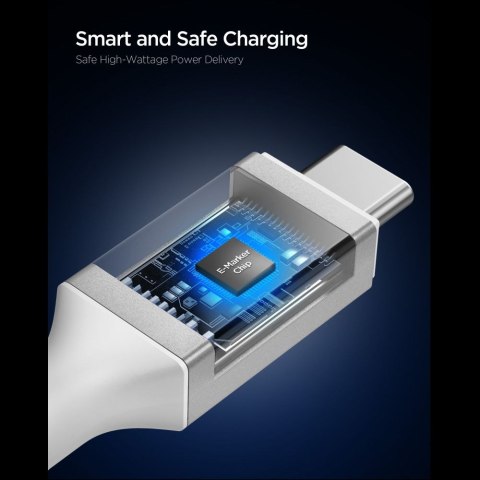 SPIGEN EB24015CC ESSENTIAL TYPE-C CABLE 240W 150CM WHITE