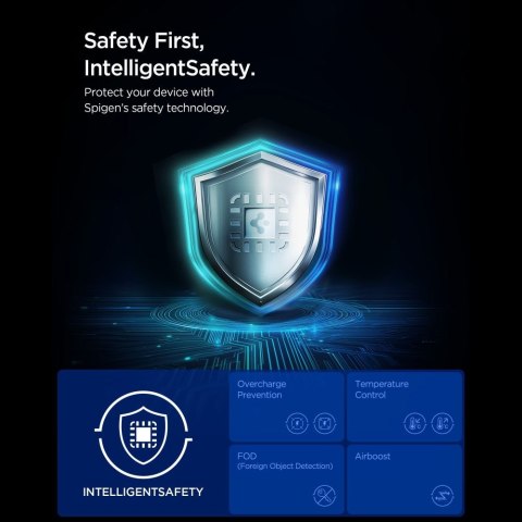 SPIGEN EF323MQ ESSENTIAL 3IN1 MAGNETIC MAGSAFE WIRELESS CHARGER 25W Qi2.2 BLACK