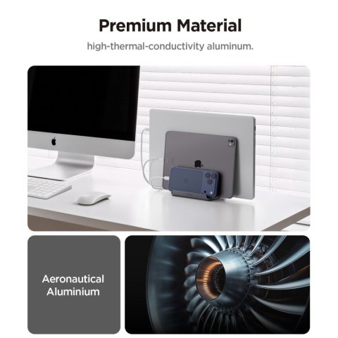 SPIGEN LD208S4 VERTICAL LAPTOP STAND SPACE GREY