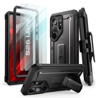 SUPCASE UNICORN BEETLE PRO & TEMPERED GLASS 2-PACK GALAXY S26 ULTRA BLACK