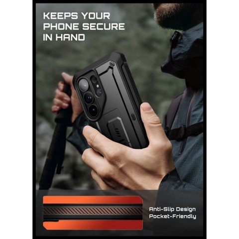 SUPCASE UNICORN BEETLE PRO & TEMPERED GLASS 2-PACK GALAXY S26 ULTRA BLACK