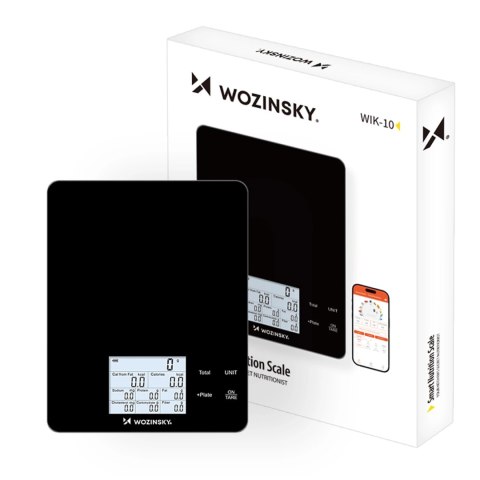 Waga kuchenna inteligentna z wyświetlaczem cyfrowym Bluetooth aplikacja