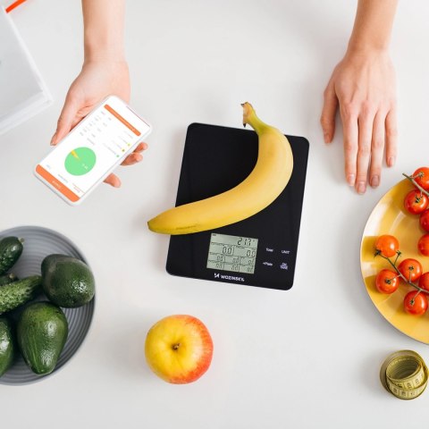 Waga kuchenna inteligentna z wyświetlaczem cyfrowym Bluetooth aplikacja