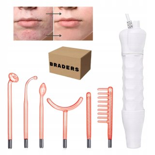 Darsonval Derma Wand 6 Elektrod Ozonoterapia Do Twarzy i Ciała