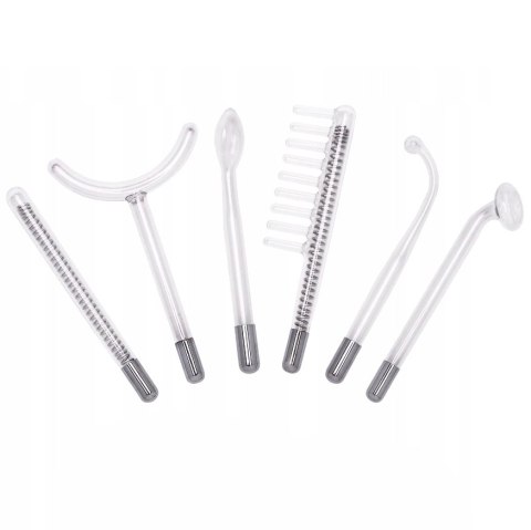 Darsonval Derma Wand 6 Elektrod Ozonoterapia Do Twarzy i Ciała