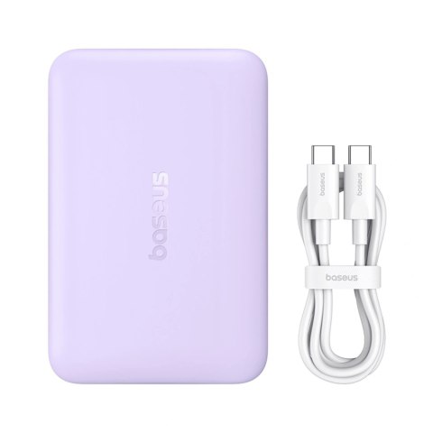 Powerbank Baseus EnerFill FM11 Ultra-Mini 10000mAh 22,5W indukcyjny kompatybilny z MagSafe z białym kablem Basus Simple USB-C 20