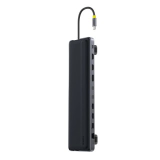 Stacja dokująca Baseus EliteJoy EH3 hub 12w1 USB-C - 2xHDMI 4K@60Hz DisplayPort 4K@60Hz 2xUSB-C 10Gb/s 2xUSB-A 5Gb/s USB-A 480Mb