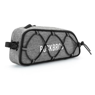 Torba rowerowa ROAD TO SKY na górną rurę ramy wodoodporna 0,7L - szara