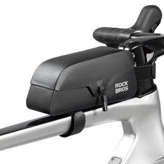 Torba rowerowa Rockbros 30120122002 na ramę wodoodporna z magnetycznym zapięciem 0,9L - czarna