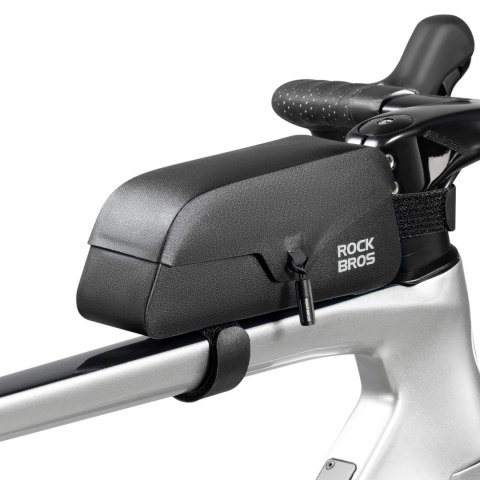 Torba rowerowa Rockbros 30120122002 na ramę wodoodporna z magnetycznym zapięciem 0,9L - czarna
