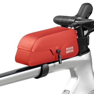 Torba rowerowa Rockbros 30120122004 na ramę wodoodporna z magnetycznym zapięciem 0,9L - czerwona