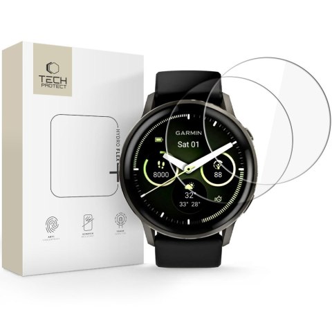 FOLIA HYDROŻELOWA TECH-PROTECT HYDRO FLEX+ 2-PACK GARMIN VENU 4 (45 MM) CLEAR
