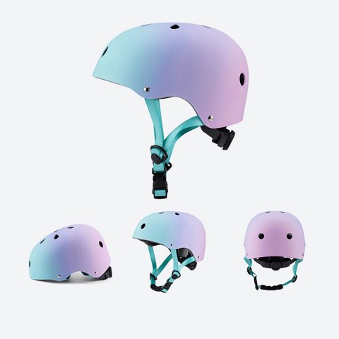 Kask rowerowy BMX/hulajnoga Wozinsky S - gradient różowy