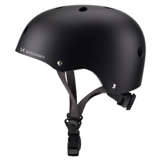 Kask rowerowy BMX/hulajnoga Wozinsky lekki S - czarny