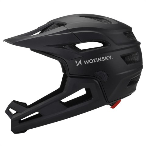Kask rowerowy fullface z odpinanym daszkiem lekki 57-62 cm - L