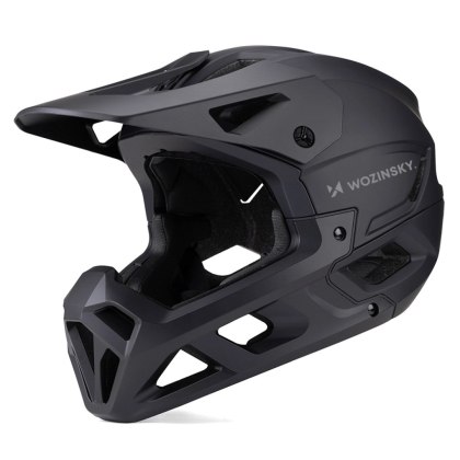 Kask rowerowy fullface Wozinsky z osłoną szczęki L - czarny