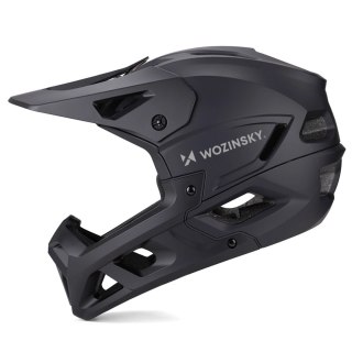 Kask rowerowy fullface Wozinsky z osłoną szczęki L - czarny