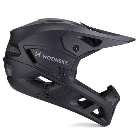 Kask rowerowy fullface Wozinsky z osłoną szczęki L - czarny