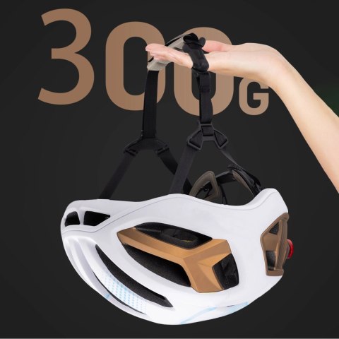 Kask rowerowy szosowy Wozinsky ultracienki L - taupe