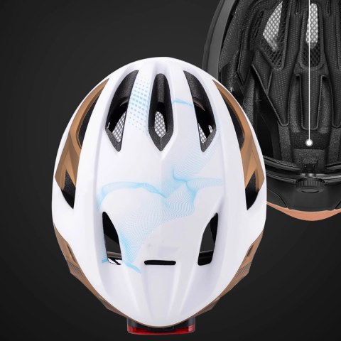 Kask rowerowy szosowy Wozinsky ultracienki L - taupe