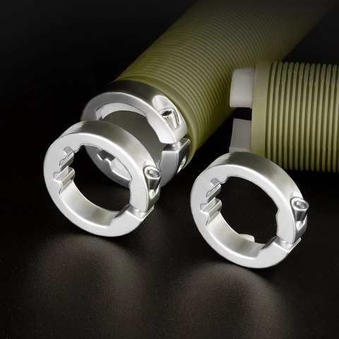 Gripy rowerowe Rockbros chwyty skręcane antypoślizgowe - niebieskie