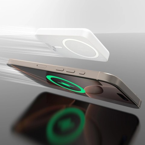 Powerbank Dudao K26 10000mAh 20W USB-A / USB-C / MagSafe - biały