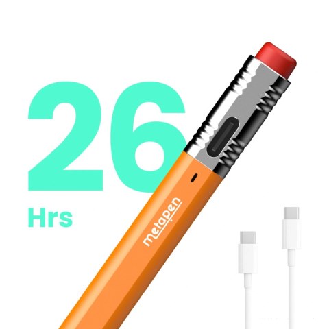 Rysik Metapen Pencil Air8 Pro X do iPada - pomarańczowy