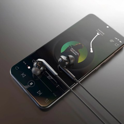 Słuchawki dokanałowe Dudao X3+ przewodowe USB-C - czarne