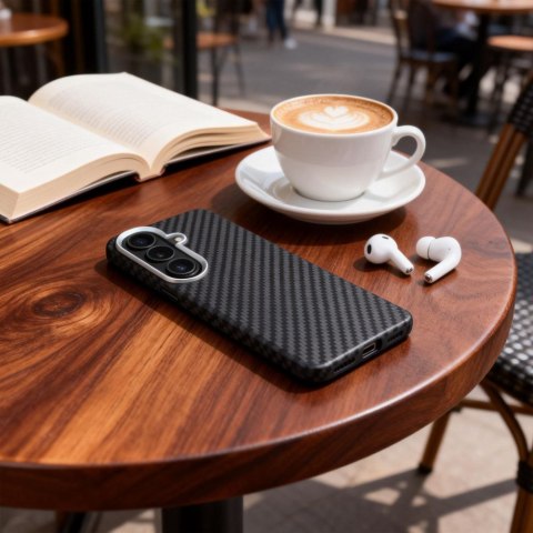 TECH-PROTECT ION CARBON MAGSAFE GALAXY S26 BLACK/SILVER