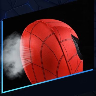 Maska SpiderMan Ruchome Świecące Oczy LED Sterowanie Pierścieniem Braders