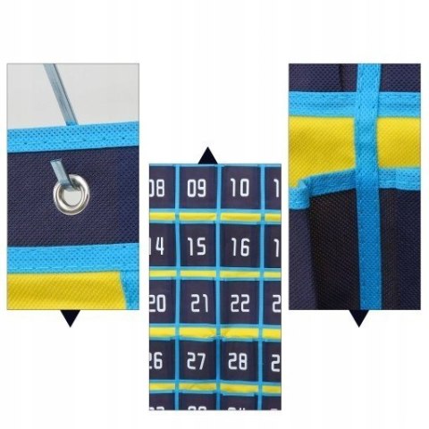 Organizer na telefony 42 numerowanych kieszeni do klasy i biura Braders