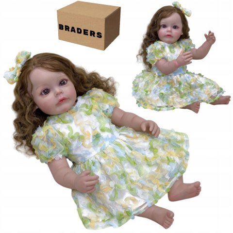 Śpiąca Lalka Alicja Reborn 55 cm Jak Prawdziwe Niemowlę Realistyczna Brader