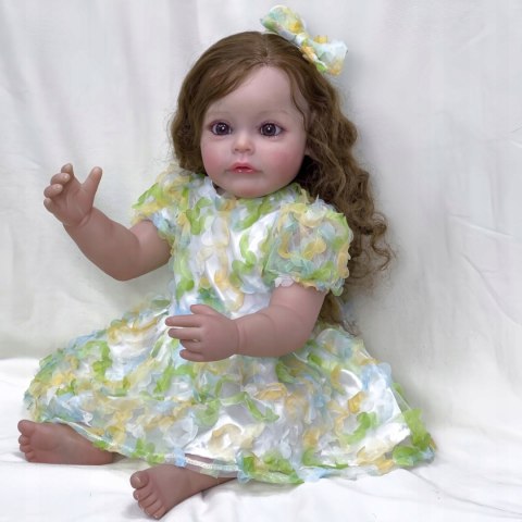 Śpiąca Lalka Alicja Reborn 55 cm Jak Prawdziwe Niemowlę Realistyczna Brader