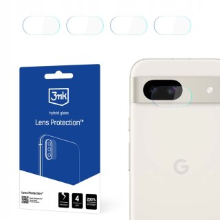 4x SZKŁO Hybrydowe na Obiektyw Aparat 3mk Lens Protect do Google PIXEL 8A