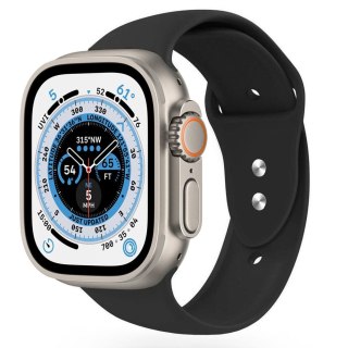 Czarny pasek silikonowy 21mm do Apple Watch - lekki i wygodny
