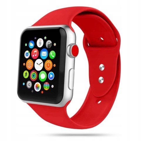 Czerwony pasek Tech-Protect do Apple Watch 21mm - stylowa wygoda