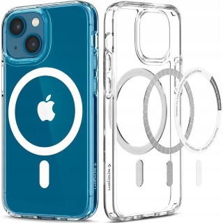Etui Spigen Ultra Hybrid Mag MagSafe iPhone 13 Mini TPU + PC bezbarwny