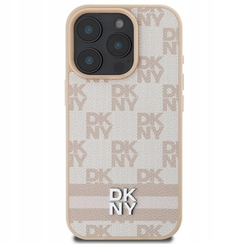 Etui plecki DKNY różowe do Apple iPhone 16 Pro - styl i ochrona