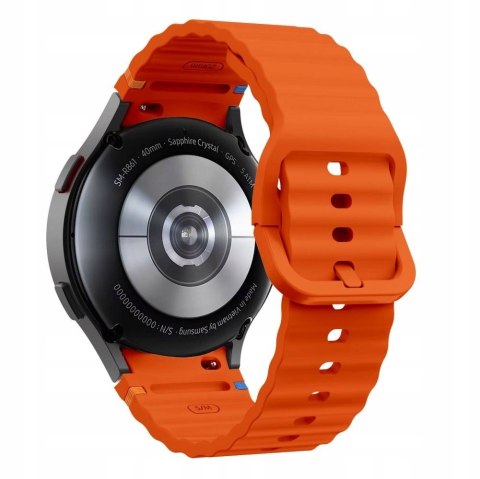 Pasek Silicone Band do Galaxy Watch 7/FE/6/5/4 Classic - pomarańczowy