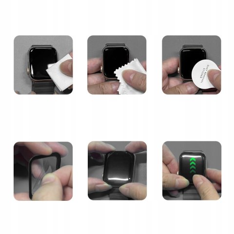 Szkło hybrydowe Glass Flex+ 2szt Garmin Venu 3S czarne ochronne