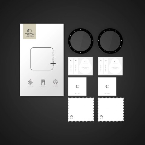 Szkło hybrydowe Glass Flex+ 2szt Garmin Venu 3S czarne ochronne