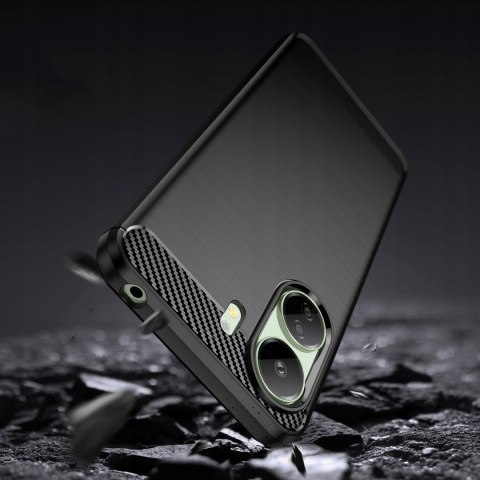 Etui pancerne do Xiaomi Redmi 13C / Poco C65 - czarne plecki ochronne