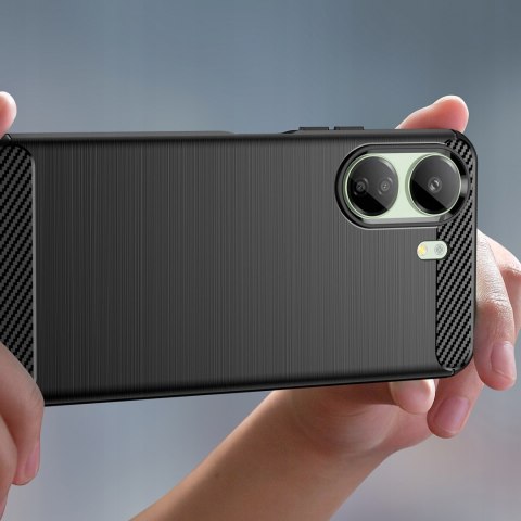 Etui pancerne do Xiaomi Redmi 13C / Poco C65 - czarne plecki ochronne