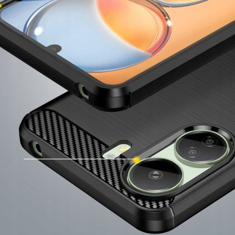 Etui pancerne do Xiaomi Redmi 13C / Poco C65 - czarne plecki ochronne