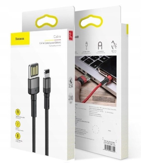 Kabel Baseus USB - Apple Lightning 2 m czarny